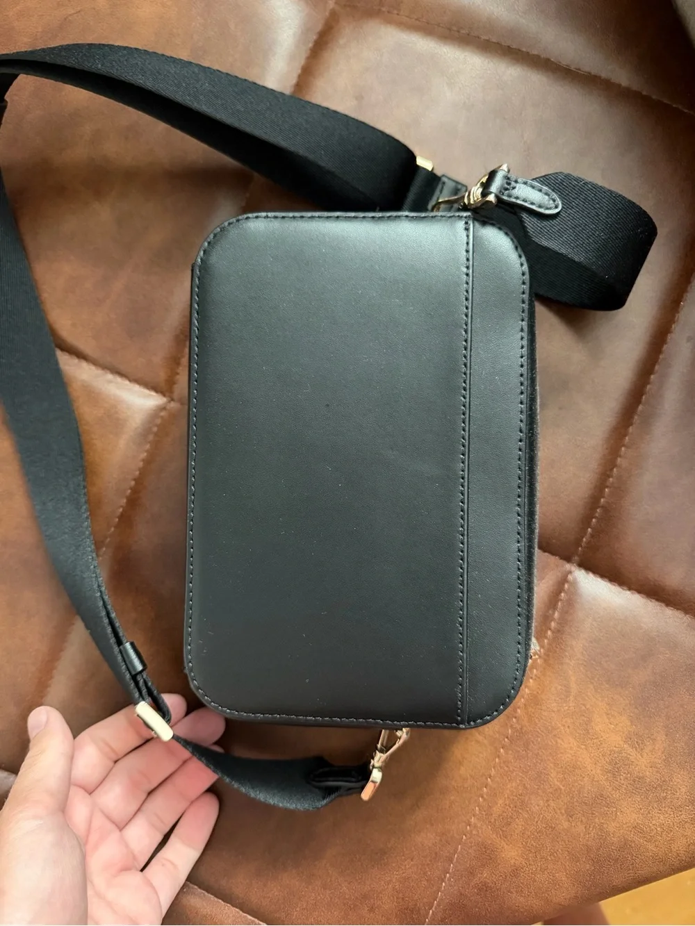 kate spade Black Crossbody with White & Pink Cat Accent Aristocats Marie